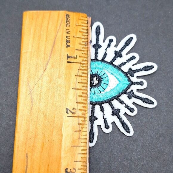 Evil eye protection iron on sewing patch accessory - Picture 2 of 3